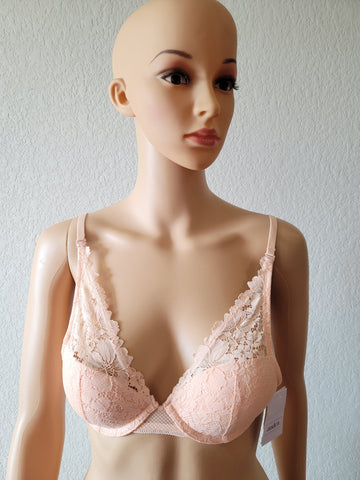 Image of Auden Lace Plunge Coverage Push-Up Bra